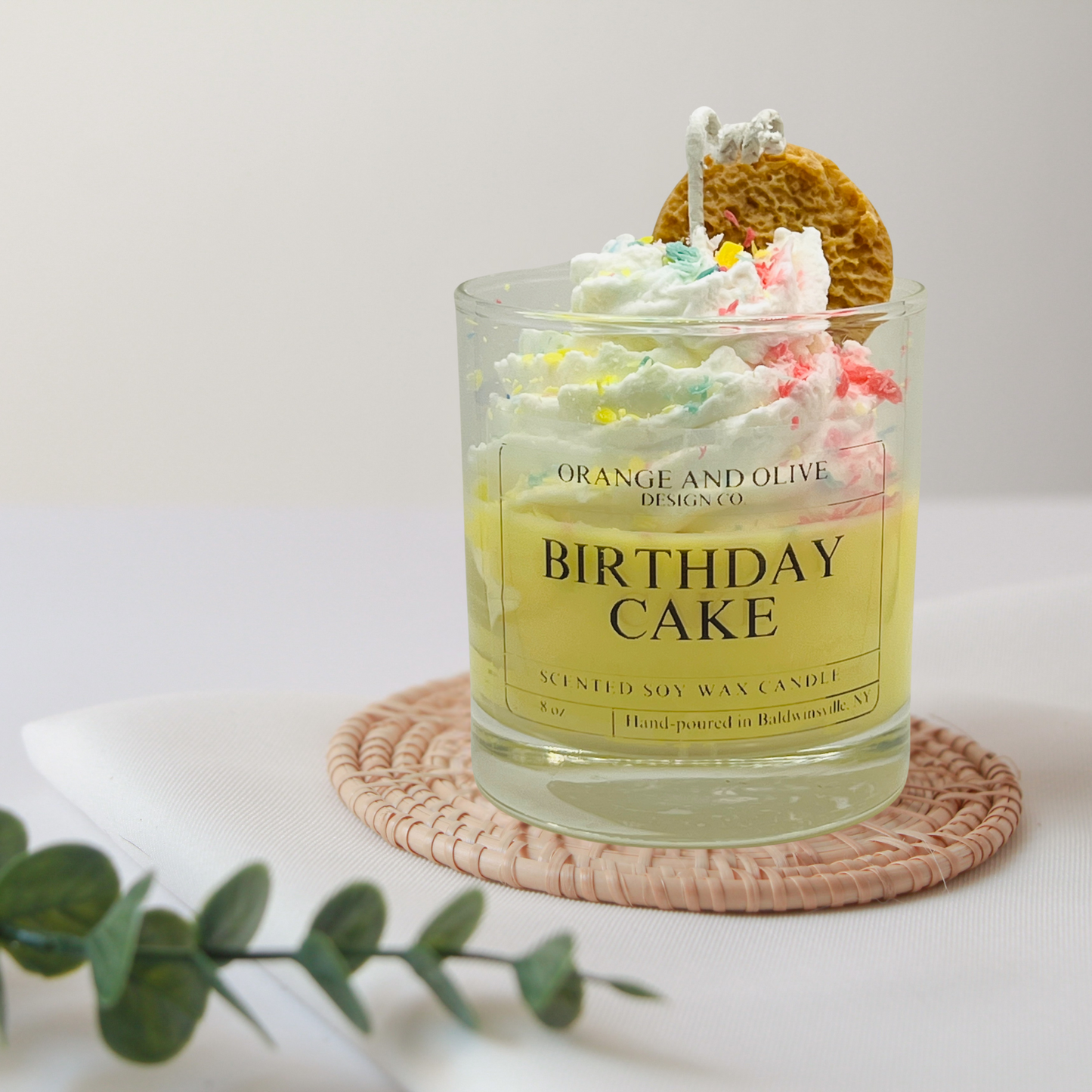 Birthday Cake Dessert Candle 8oz