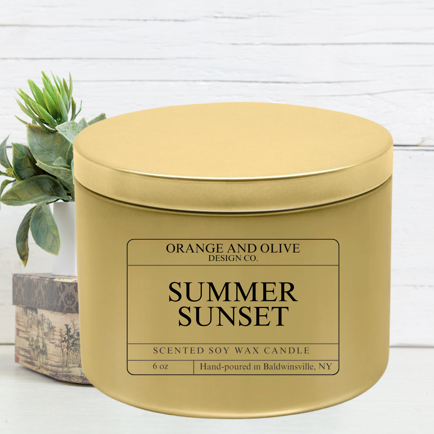 Summer Sunset Tin Candle 6oz