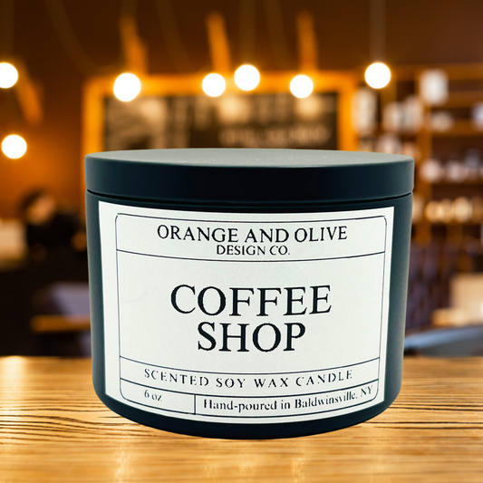 Coffee Shop Tin Candle 6oz