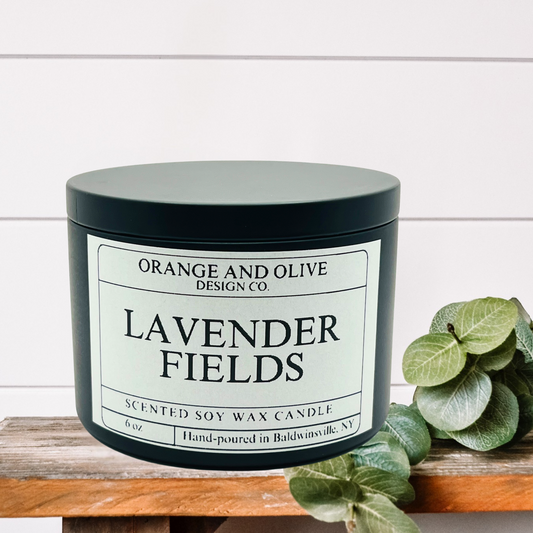 Lavender Fields Tin Candle 6oz