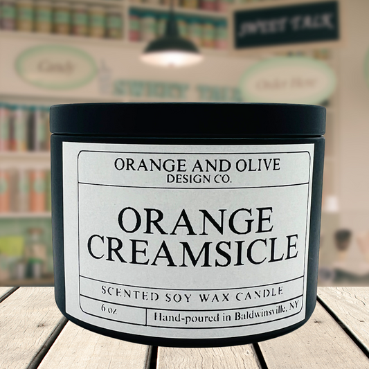 Orange Creamsicle Tin Candle 6oz